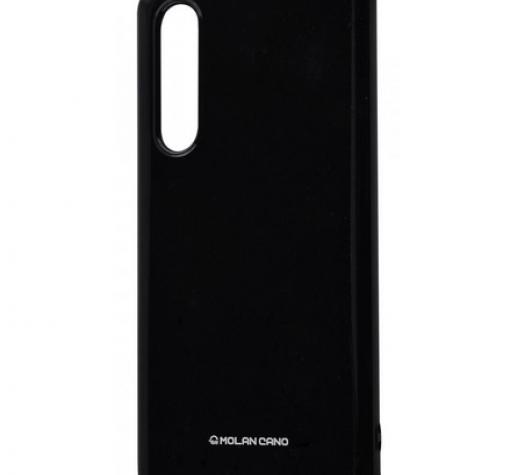 Силиконов калъф / гръб / Molan Cano Glossy Jelly Case за Xiaomi Mi Note 10 - черен / гланц / брокат