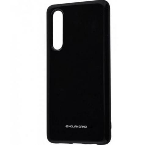 Силиконов калъф / гръб / Molan Cano Glossy Jelly Case за Samsung Note 10 N970 - черен / гланц / брокат
