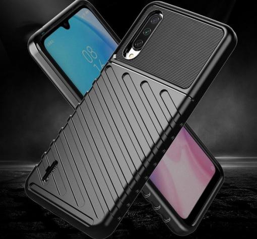 Луксозен силиконов калъф / гръб / TPU Bozzy Rugged за Xiaomi Redmi Mi A3 - черен