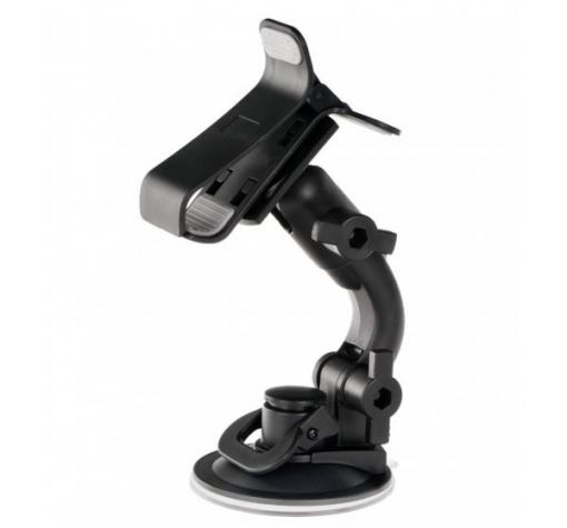 Универсална стойка за кола тип щипка / Clipper Car Mount за Samsung, Apple, Huawei, Lenovo, LG, HTC, Sony, Nokia, ZTE - черна / въртяща се на 360 градуса