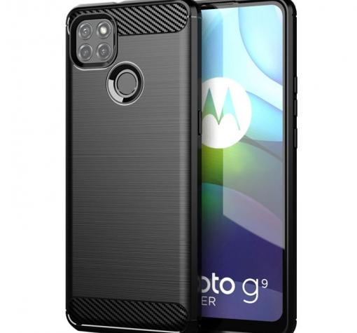 Силиконов калъф / гръб / TPU за Motorola Moto G9 Power - черен / carbon