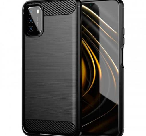Силиконов калъф / гръб / TPU за Xiaomi Poco M3 - черен / carbon