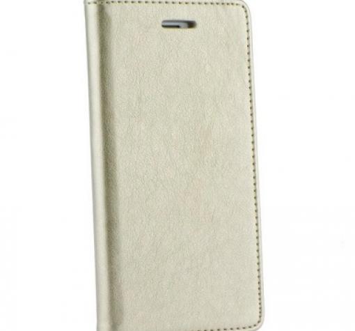 Кожен калъф Flip тефтер Flexi Magnet Book със стойка за Samsung A51 - златист