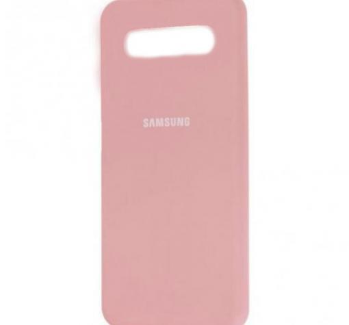 Оригинален гръб Silicone Cover за Samsung S10 - розов