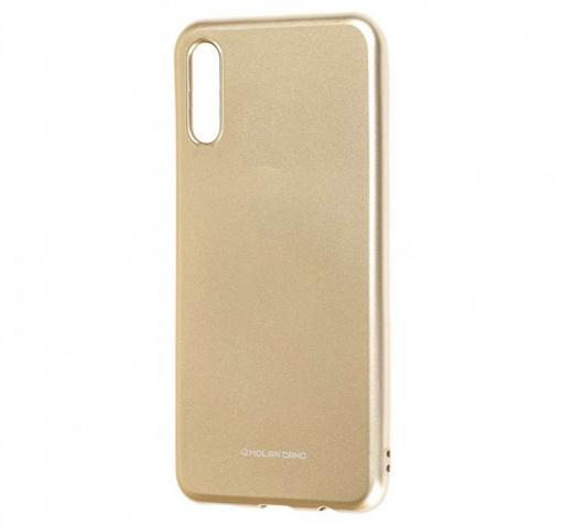 Силиконов калъф / гръб / Molan Cano Glossy Jelly Case за Samsung A50/A30s/A50s - златист / гланц
