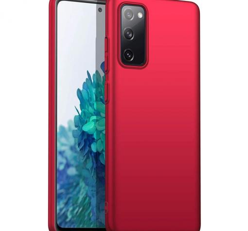 Луксозен силиконов калъф / гръб / Soft Touch TPU за Samsung A02s - червен