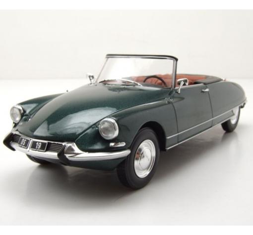 Метална кола Citroen DS 19 Convertible 1963 metallic-green - WHITE BOX 1:24