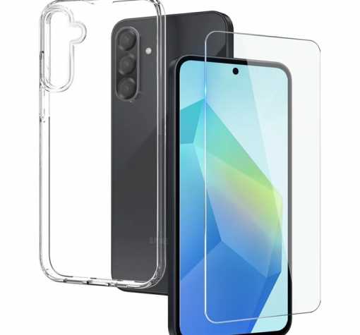 Комплект Прозрачен Кейс и Стъклен Протектор за Samsung A17