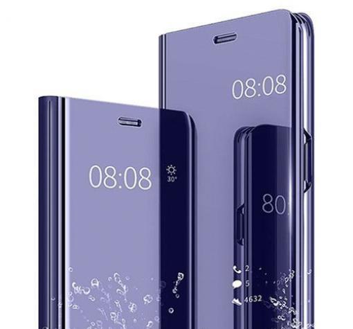 Луксозен калъф Clear View Cover с твърд гръб за Apple iPhone 12 Mini 5.4'' - Лилав