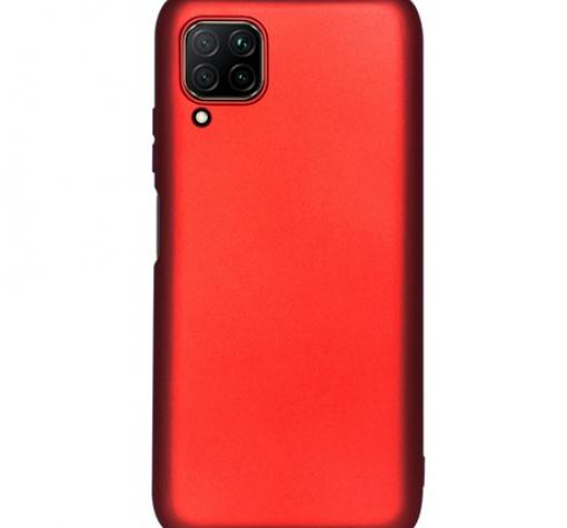 Силиконов калъф / гръб / TPU за Huawei P40 Lite - червен / мат