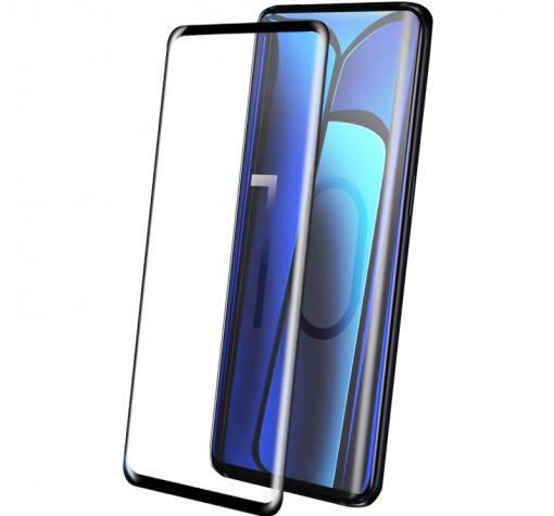 9D full cover Tempered glass Full Glue screen protector Samsung S10 Lite / A91 / Извит стъклен скрийн протектор с лепило от вътрешната страна за Samsung S10 Lite / A91 - черен