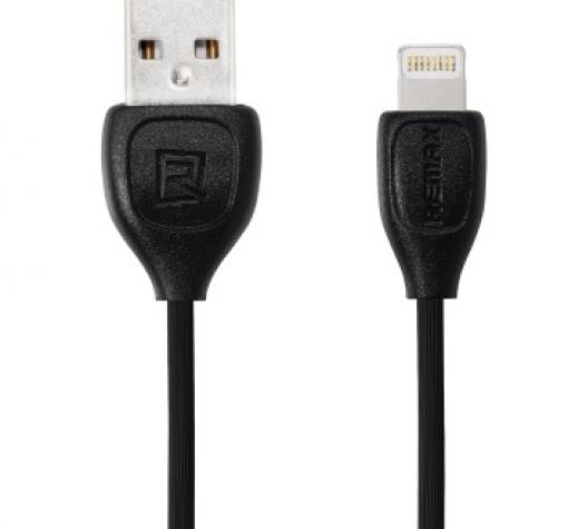 Оригинален USB кабел REMAX Lesu RC-050i 1m / USB Charging Data Cable за Apple iPhone 5 / iPhone 5S / iPhone SE / iPhone 6 / iPhone 6 Plus / iPhone 7 / iPhone 7 Plus - черен