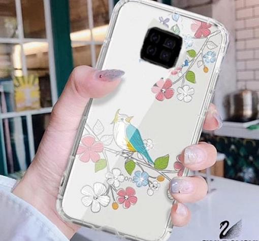 Силиконов калъф / гръб / TPU за Huawei Mate 20 Pro - прозрачен / птички / 1