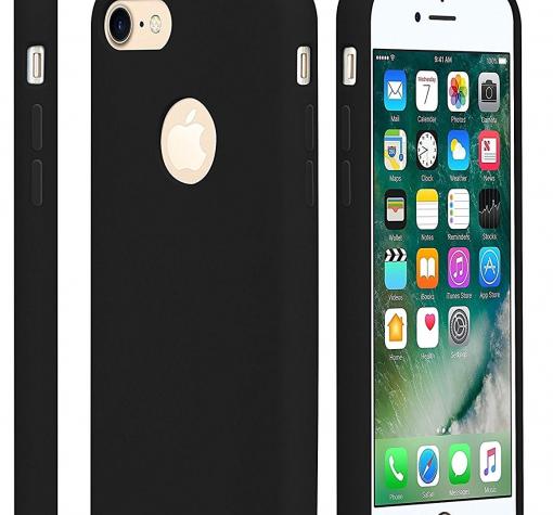 Луксозен твърд гръб USAMS Tender Series за Apple iPhone 7 - черен