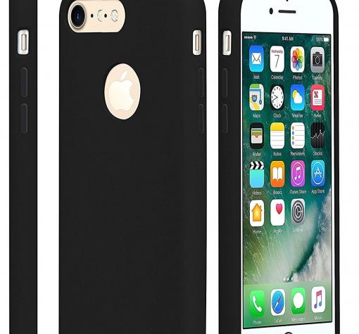Луксозен твърд гръб USAMS Tender Series за Apple iPhone 7 Plus - черен
