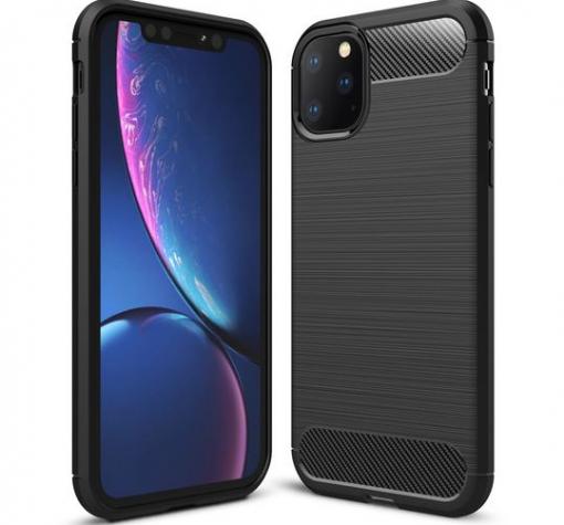 Силиконов калъф / гръб / TPU за Apple iPhone 11 Pro 5.8'' - черен / carbon