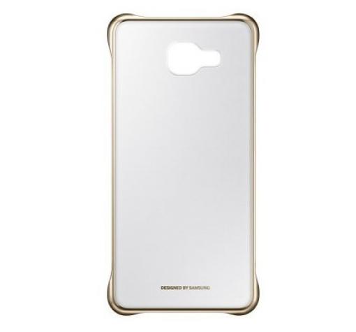 Оригинален твърд гръб Clear Cover EF-QA510C за Samsung A5 2016 A510 - прозрачен със златист кант