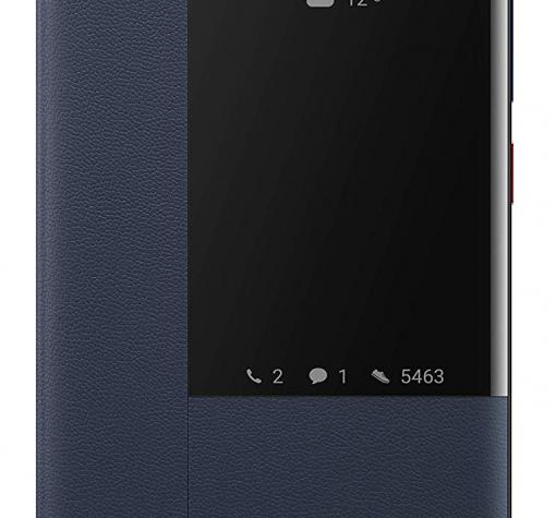 Луксозен калъф Smart View Cover за Samsung A7 2018 A750F - тъмно син