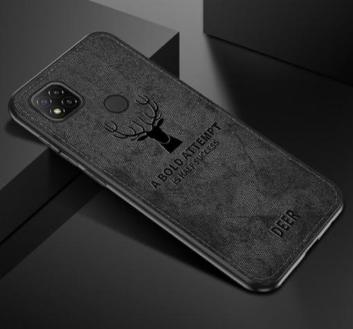 Луксозен гръб Deer за Samsung A12 - черен
