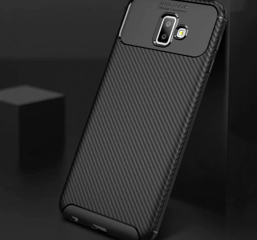Силиконов калъф / гръб / TPU Auto Focus за Samsung J6 Plus - черен / Carbon