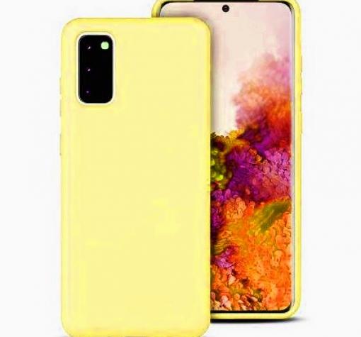 Луксозен силиконов калъф / гръб / Nano TPU за Samsung S20 - жълт