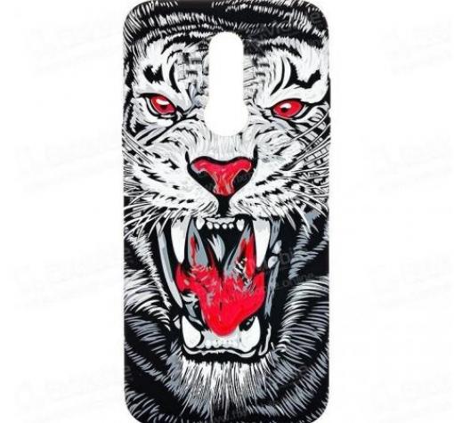 Силиконов калъф / гръб / TPU LUXO за Nokia 3.2 - тигър / сив