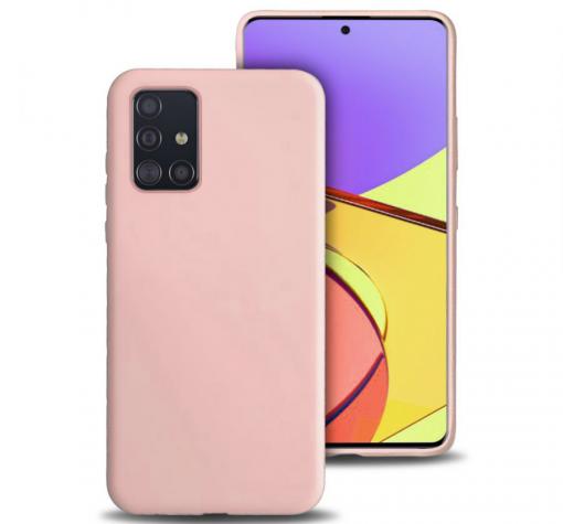 Луксозен силиконов калъф / гръб / Nano TPU за Samsung A71 - телесен