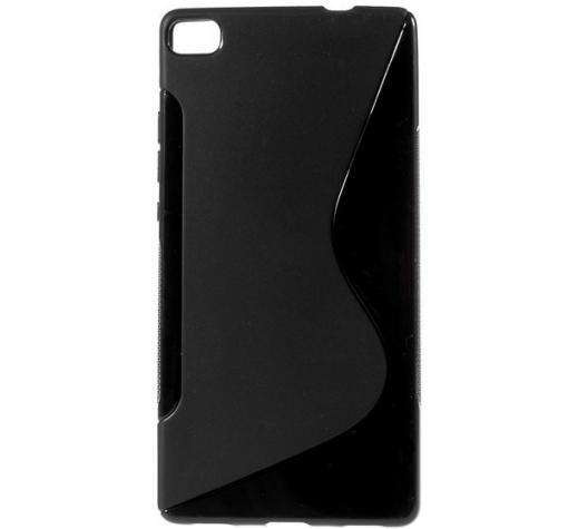 Силиконов калъф / гръб / TPU S-Line за Huawei Ascend P8 - черен