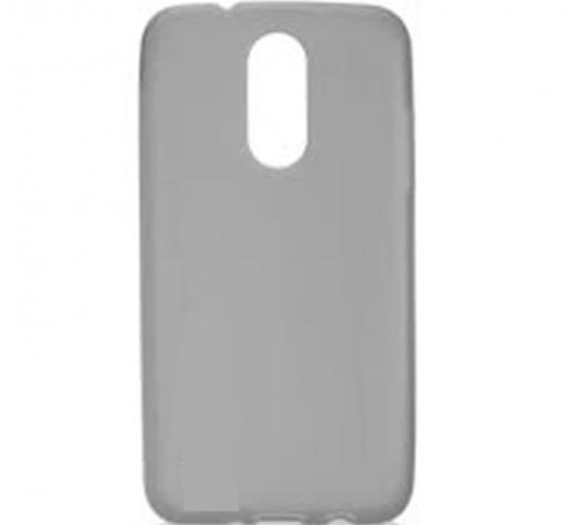 Силиконов калъф / гръб / TPU за LG K10 2017 - сив / мат