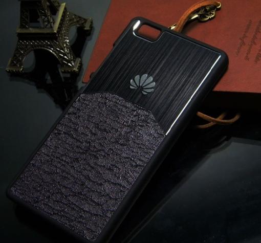 Луксозен твърд гръб Hybrid Case за Huawei Ascend P8 Lite / Huawei P8 Lite - черен