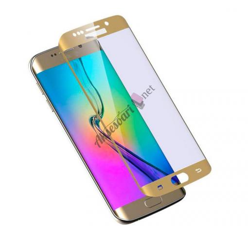 Скрийн протектор извит ТПУ / мек / удароустойчив Full Screen за Samsung S7 Edge G935 - златист