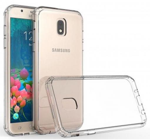 Луксозен твърд гръб за Samsung J7 2017 J730 - прозрачен