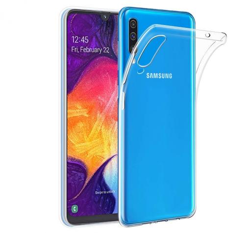 Ултра тънък силиконов калъф / гръб / TPU Ultra Thin за Samsung A50 / A50S / A30S - прозрачен