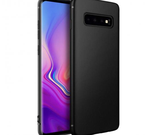 Силиконов калъф / гръб / TPU Magnet Case за Samsung S10 - черен / мат