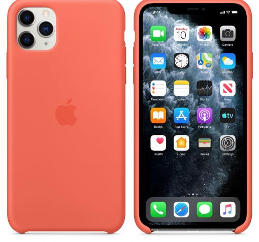 Оригинален гръб Silicone Cover за Apple iPhone 11 6.1" - корал