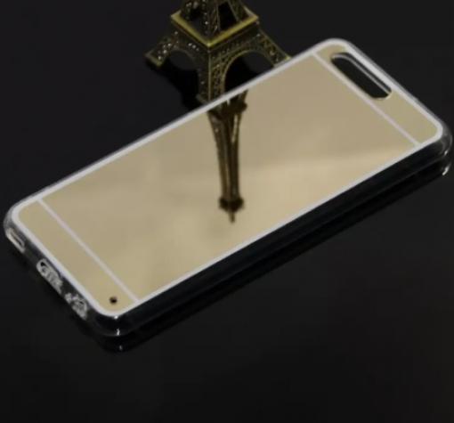 Луксозен силиконов калъф / гръб / TPU за Huawei P10 - златист / огледален