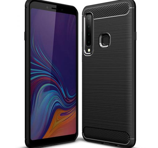 Силиконов калъф / гръб / TPU за Samsung A9 A920F 2018 - черен / carbon