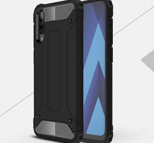Силиконов гръб TPU Spigen Hybrid с твърда част за Xiaomi Redmi 7A - черен