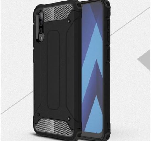 Силиконов гръб TPU Spigen Hybrid с твърда част за Xiaomi Mi Note 10 / Note 10 Pro - черен