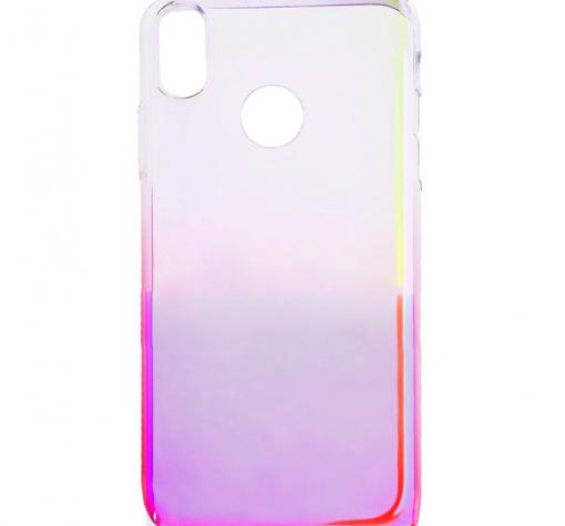 Силиконов калъф / гръб / TPU Ombre Case за Xiaomi RedMi 6 Pro / Xiaomi Mi A2 Lite - преливащ / златисто и лилаво