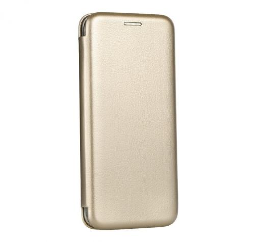 Луксозен кожен калъф Flip тефтер със стойка OPEN за Samsung A31 - златист