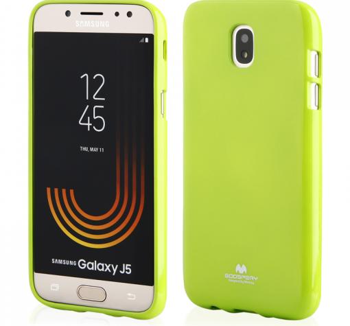 Луксозен силиконов калъф / гръб / TPU Mercury GOOSPERY Jelly Case за Samsung J5 2017 J530 - зелен