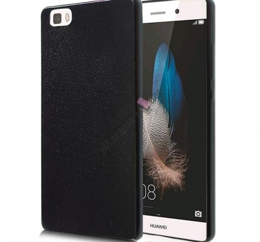 Ултра тънък силиконов калъф / гръб / TPU Ultra Thin Candy Case за Huawei Ascend P8 Lite / Huawei P8 Lite - черен