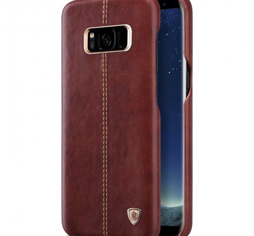 Оригинален кожен гръб Nillkin Englon Series за Samsung S8 G950 - кафяв