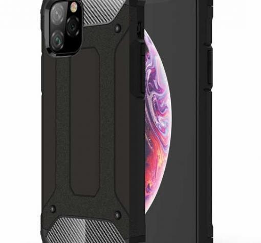 Силиконов гръб TPU Spigen Hybrid с твърда част за Huawei Y5p – черен