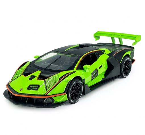 Метална кола Lamborghini Essenza SCV12 със звук, светлина и отварящи се врати 1:24
