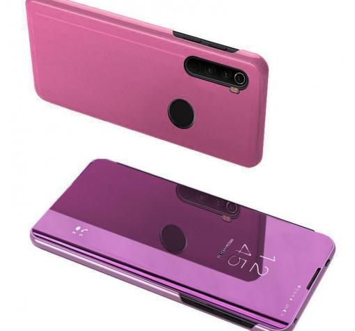 Луксозен калъф Clear View Cover с твърд гръб за Samsung A10s - лилав