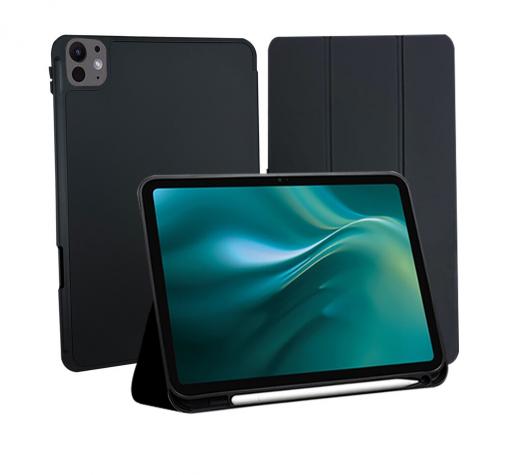 Луксозен калъф Etteri за Apple iPad Pro (2024) 11 инча - черен