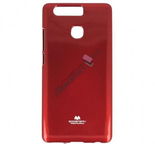 Луксозен силиконов калъф / гръб / TPU Mercury GOOSPERY Jelly Case за Huawei Honor 8 - червен