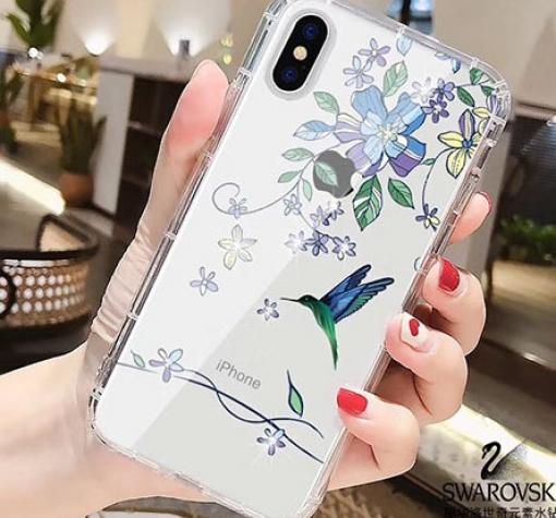 Силиконов калъф / гръб / TPU за Apple iPhone XR - прозрачен / птички / 3